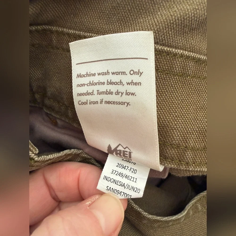 REI Co-op Trailsmith Olive Green Overalls - Women's Size 0 - Picture 9 of 12